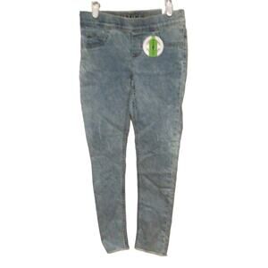 Justice Girl’s Light Blue Distressed Legging Jeans Size 10 Stretchy Denim